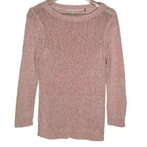 Rebecca Taylor Pink Knit Sweater Women's‎ Size S Long Sleeve Round Neck Casual